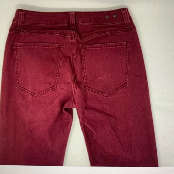 CAbi skinny maroon Bordeaux red pant jean SZ 8 - Picture 3 of 5